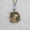 Bird locket necklace, nature inspired, book style locket